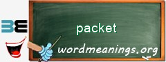 WordMeaning blackboard for packet